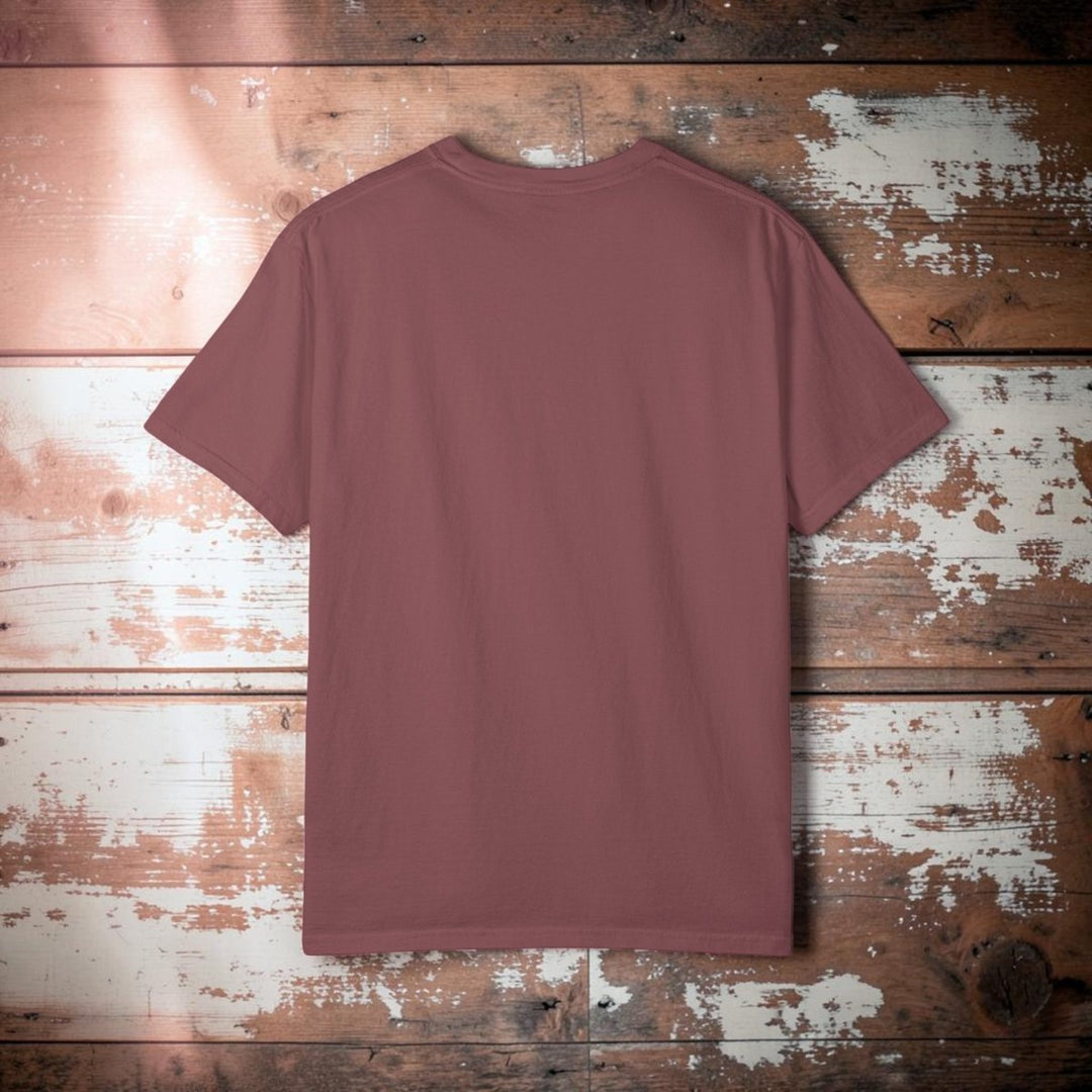 Brown t-shirt on a white background