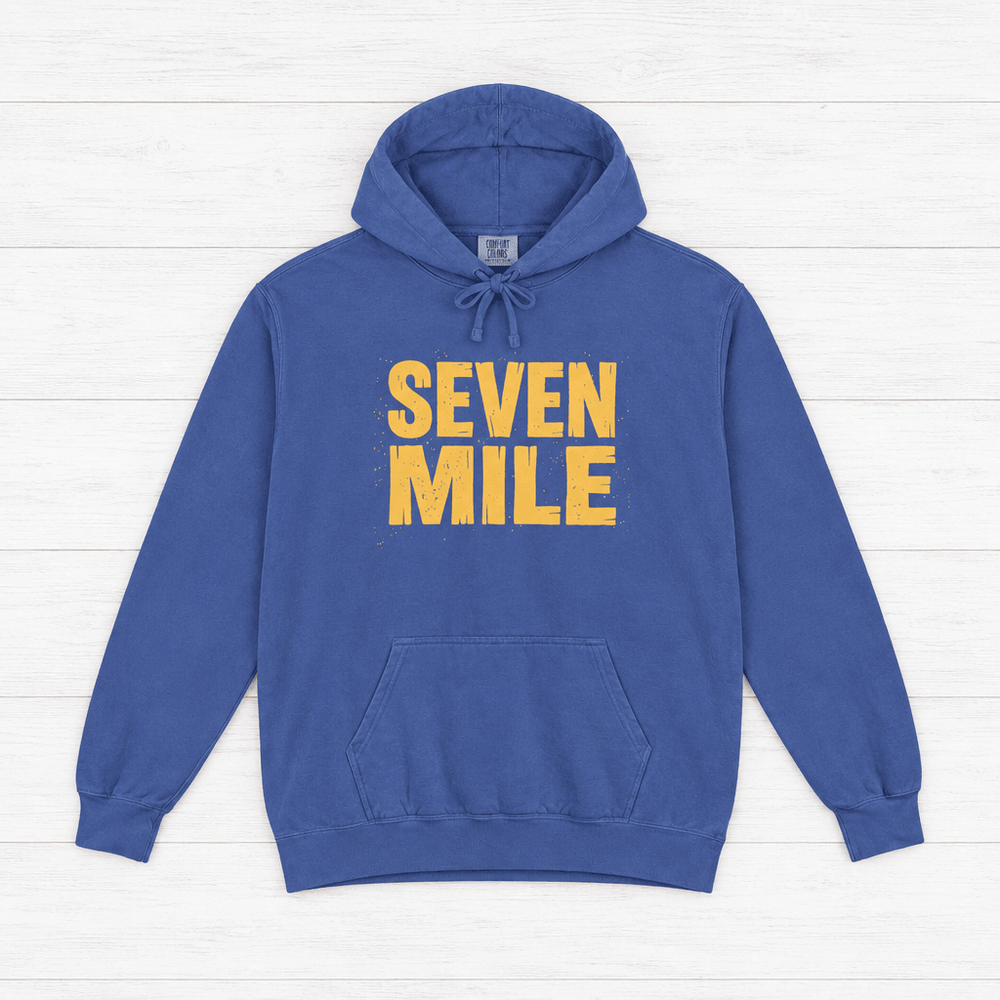 Seven Mile Hoodie | Garment-Dyed Bridge Graphic Pullover - FIVE TIDES APPAREL