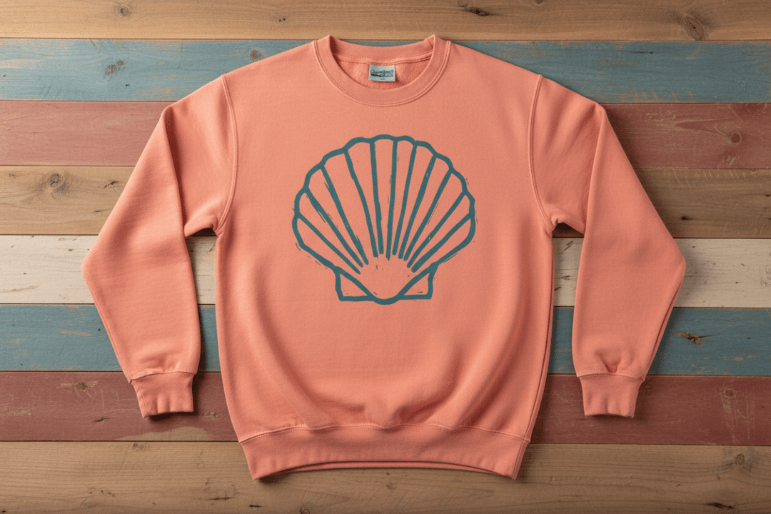 Scallop Shell Coral Front