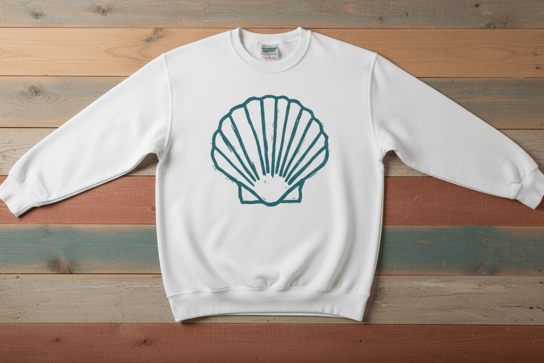 Scallop Shell White Front