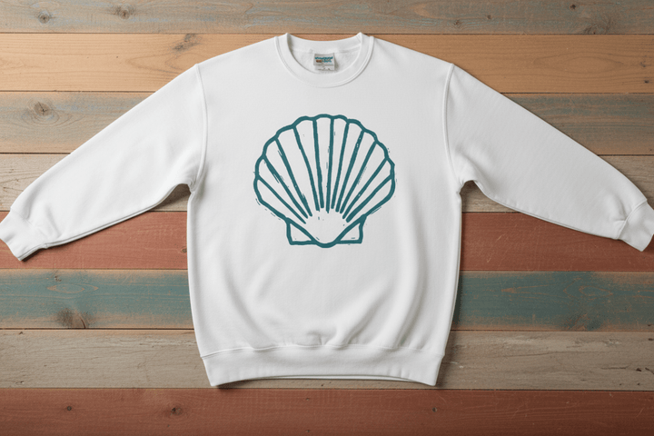 Scallop Shell White Front
