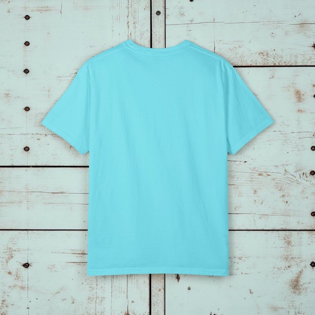 Soak Up the Sun Beach Tee | Garment-Dyed Sunshine Coastal Graphic - FIVE TIDES APPAREL