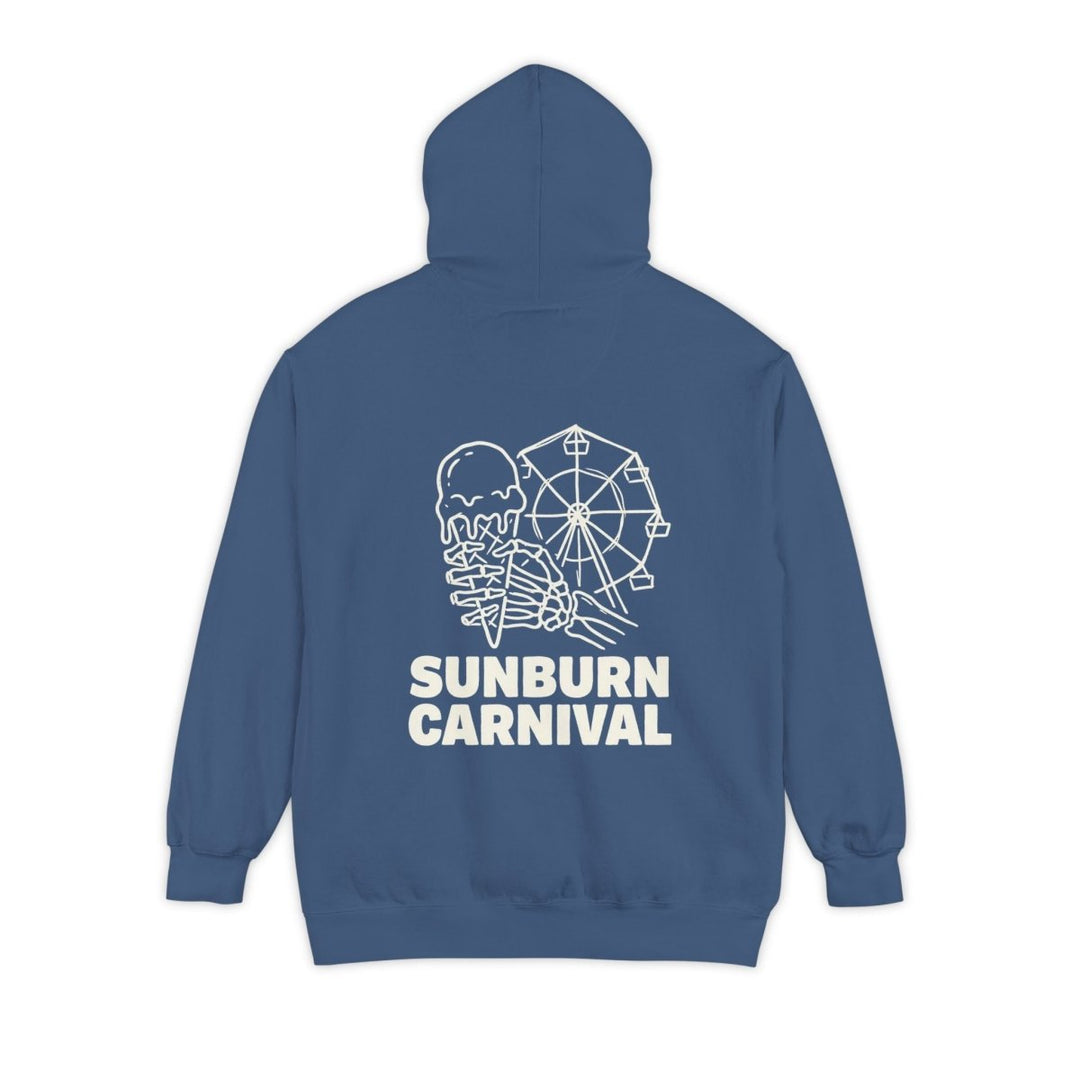 Sunburn Carnival Hoodie — Vintage Garment-Dyed Pullover - FIVE TIDES APPAREL