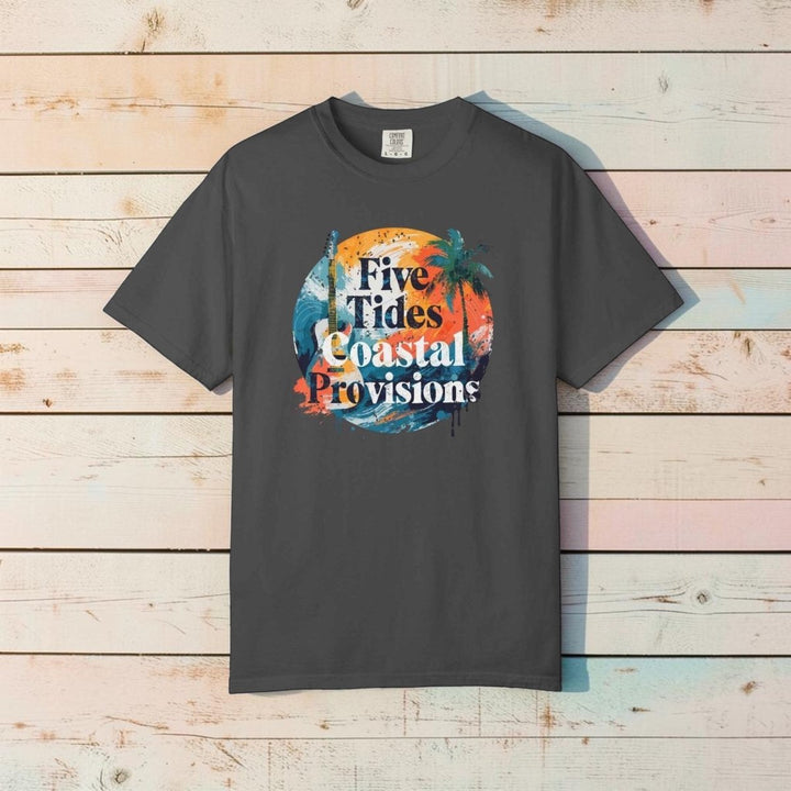 Coastal Vibes Guitar Graphic T-Shirt - Summer Casual Cotton Tee