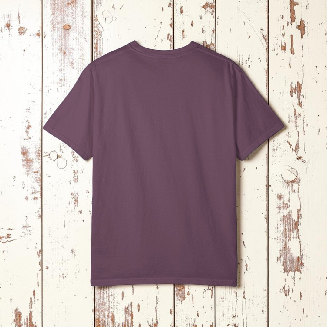 The Ocean Is Calling Tee | Garment-Dyed Mermaid Wave Graphic - FIVE TIDES APPAREL