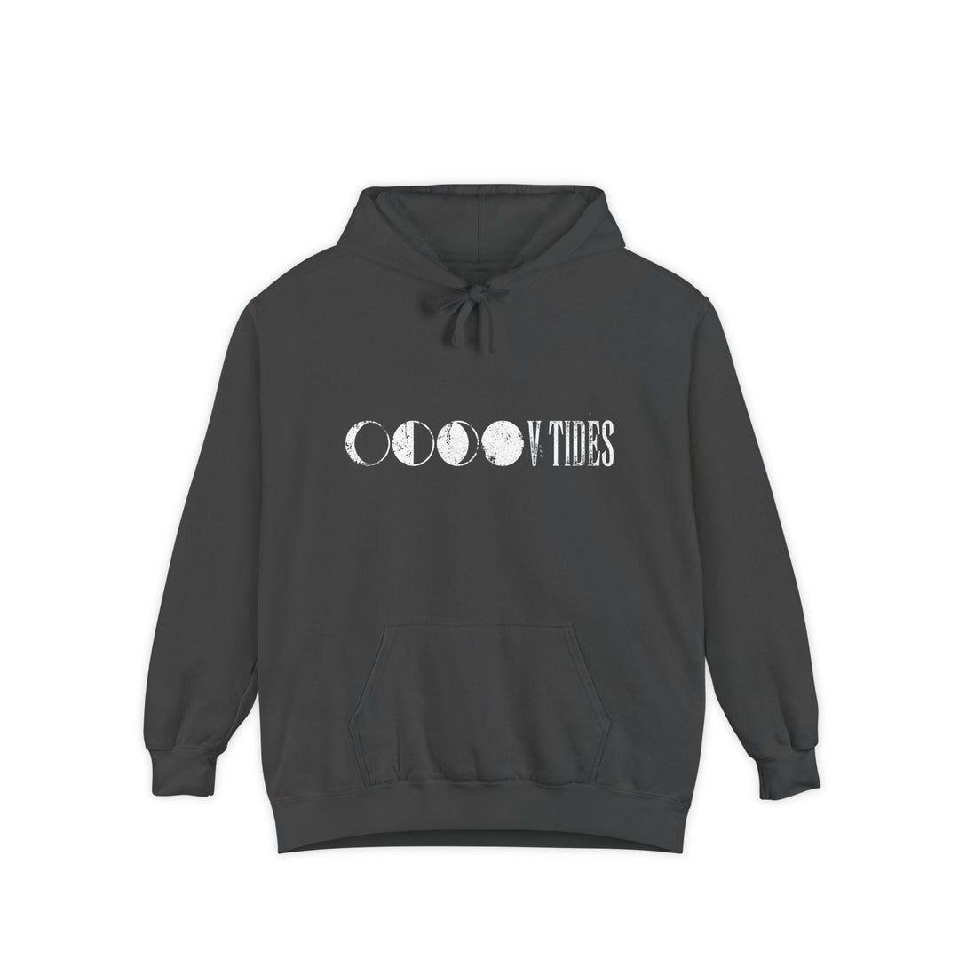 Dark gray hoodie with &
