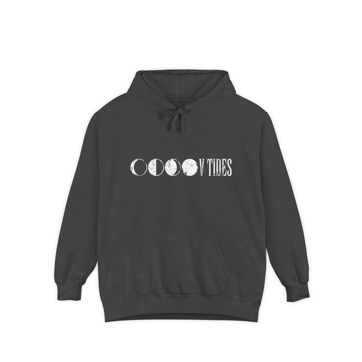 Dark gray hoodie with &
