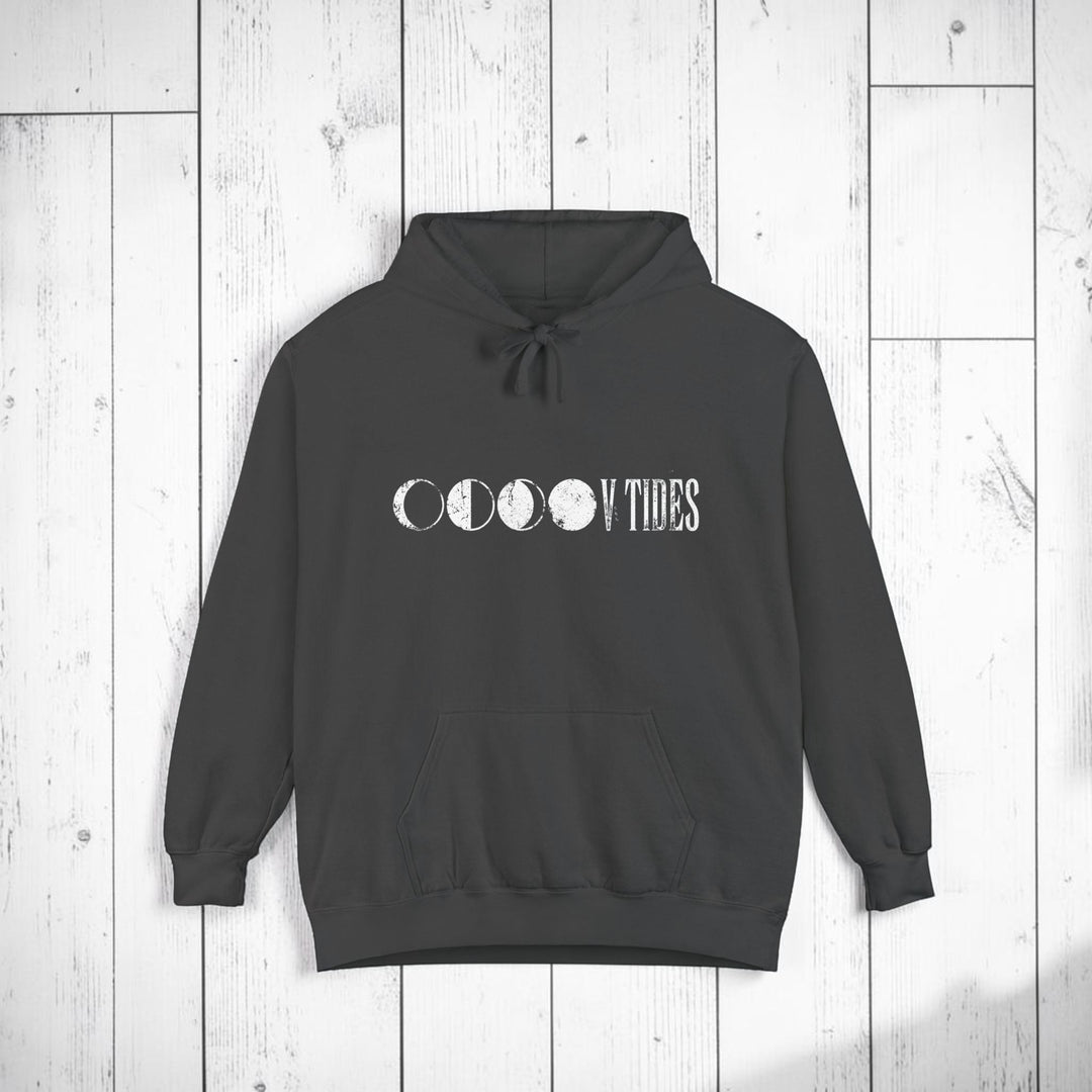 Dark gray hoodie with &