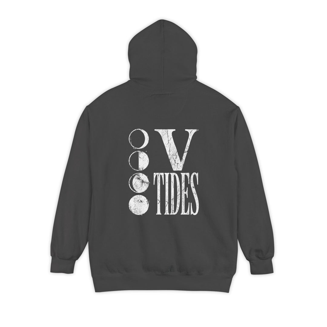 Dark gray hoodie with &
