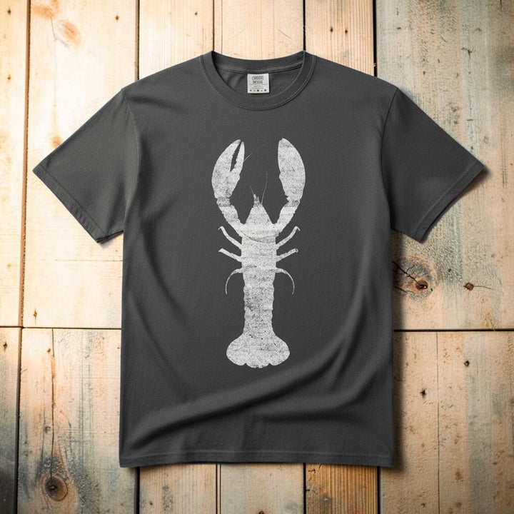 Vintage Wood Faded Lobster Graphic Tee — Pepper on Colorful Driftwood