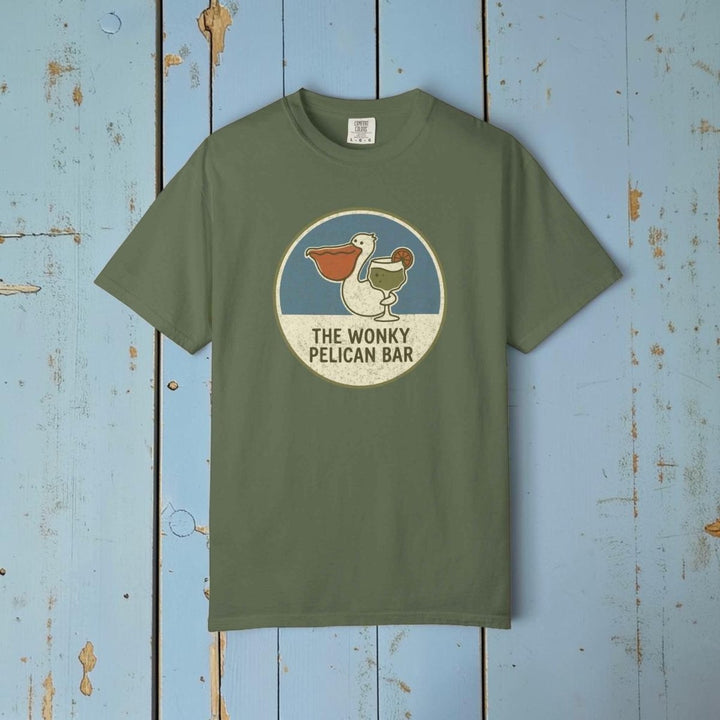 Wonky Pelican Bar Vintage Graphic Tee - Summer Bar T-Shirt